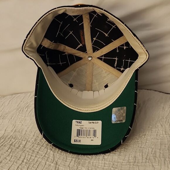 Reebok Retro Sport NFL Pittsburgh Steelers Stretchfit S/M Hat - New - Picture 7 of 11